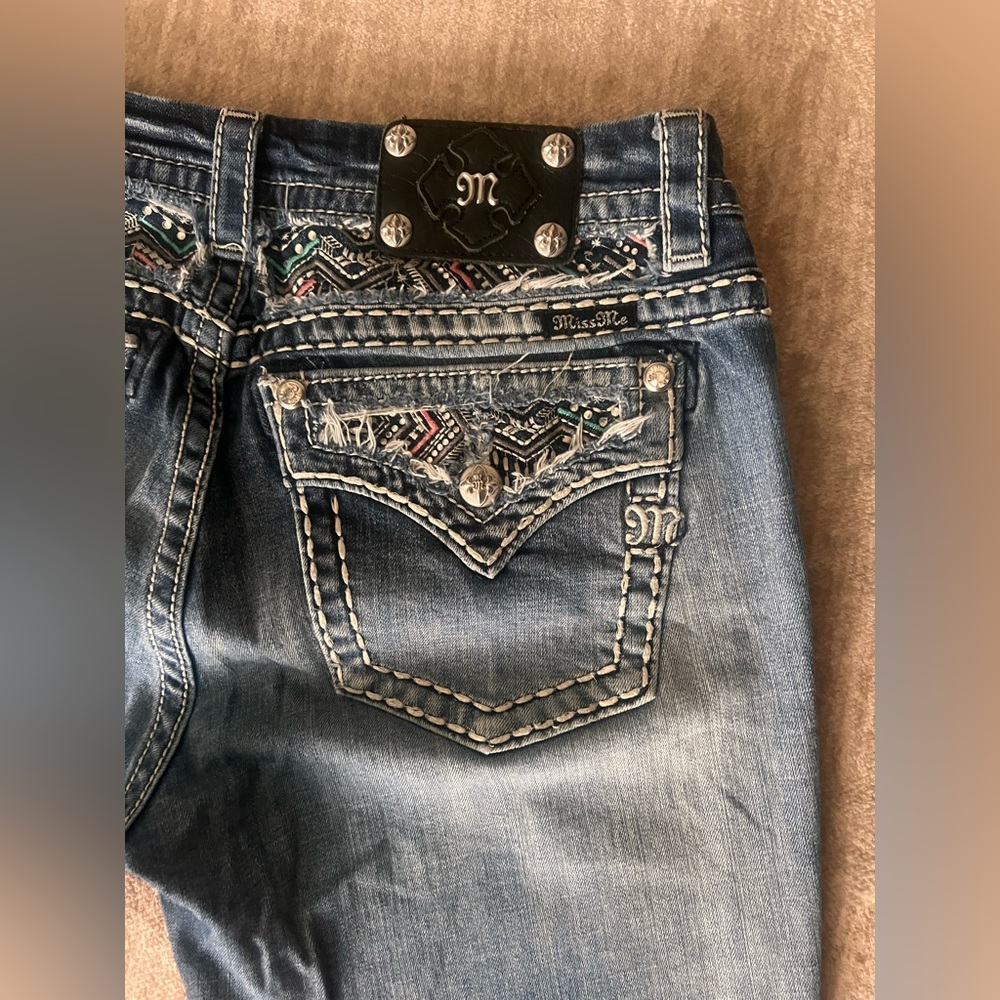 Miss Me Women's Blue Embellished Jeans